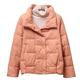 Spring and Autumn Down Jacket Women's Jackets Stand-Up Collar Coat for Women Light Outerwear Female Korean Down Coat Tops - Orange,M 55-65KG