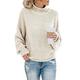 Bartira Sweaters for Women, 2021 Knitted Sweaters Turtleneck Pullover Winter Chunky Tops Jumper Loose Pullovers for Womens