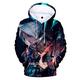 Men'S Gym Hoodies Anime Shooting Game Long Sleeve Athletic Workout Running Hooded Sweatshirts,L