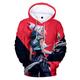 Anime Shooting Game Characters Jett Sweatshirts Unisex Hoodie For Boy Red Japanese Sweatshirt,XS