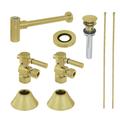 Kingston Brass CC43107DLVOKB30 Modern Plumbing Sink Trim Kit with Bottle Trap and Overflow Drain, Brushed Brass - Kingston Brass CC43107DLVOKB30