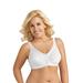 Plus Size Women's Fully®Side Shaping Lace Bra by Exquisite Form in White (Size 46 DD)