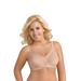 Plus Size Women's Fully®Side Shaping Lace Bra by Exquisite Form in Rose Beige (Size 42 D)