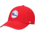 Men's '47 Red Philadelphia 76ers Team Franchise Fitted Hat