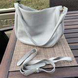 J. Crew Bags | J. Crew Gray Leather Purse | Color: Gold/Gray | Size: Os