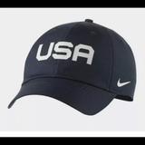 Nike Accessories | New Nike Adult Unisex Heritage86 Usa Flag Adjustable Sportswear Dri-Fit Cap Hat | Color: Blue/White | Size: Os