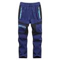 Kid's Baby Stylish Waterproof Fleece Lined Trousers Winter Warm Thermal Trousers Snow Pants for Outdoor Skiing