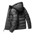 Black Featherweight Men's Down Jacket,Outdoor Lightweight Winter Coat,Easy Care,Packaway Bag,Camping,Travelling & Hiking Grey XXL