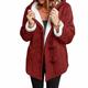 Winter Coats Women, Eogrokerr Women's Parka Jacket with Faux Fur Collar,Warm Women Winter Puffer Coats Hooded Burgundy