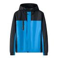 Down Jacket Mens - Taped Seams, Detachable Hoodie, Pockets Perfect for Cold Winter Weather Blue S