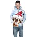 Christmas Digital Printing Couple Fashion Long Sleeve Top Hooded Sweater Mens Sweatshirt Hoodie Sweater Sale Windproof Outerwear Clothing for Daily Outdoor Wear