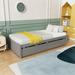 Latitude Run® Twin Bed w/ 2 Drawers, Whtie Wood in Gray | 15.53 H x 41.7 W x 79.43 D in | Wayfair C612EC8D270747FF8B98A664D1E3496A