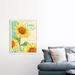Rosalind Wheeler Sunflowers - Gratitude Canvas Wall Art Canvas in White/Black | 45 H x 36 W x 1.25 D in | Wayfair B8DE1BEDA3604B169E5F4BB7CC85910F