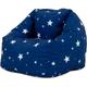 Pouf Fauteuil pour Enfants Starry Skies, Résistant à l'eau, Bleu Marine - Bleu Marine - Icon