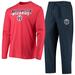 "Men's Concepts Sport Navy/Red Washington Wizards Long Sleeve T-Shirt & Pants Sleep Set"