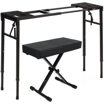 Gator Frameworks Platform-Style Keyboard Stand and Bench Bundle