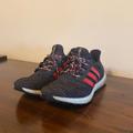 Adidas Shoes | Adidas Black With Red Stripes Running Shoes | Color: Black/Red | Size: 12