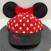 Disney Accessories | New With Tags Disneyland Resort Goofy's Hat Co Minnie Mouse Ears Snapback Hat | Color: Black/Red | Size: Osg