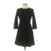 Shein Casual Dress - A-Line: Black Stars Dresses - Women's Size Small
