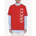 Gucci Tops | Gucci Logo Tee T-Shirt In Red Size Medium | Color: Red/White | Size: M