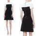 Kate Spade Dresses | Kate Spade New York Womens Tala A Line Dress Black Color Block Stretch Zip 6 New | Color: Black/White | Size: 6