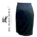 Burberry Skirts | Burberry Black Satin Tuxedo Pleat Pencil Skirt | Color: Black | Size: 6