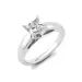 0.31 ct. Princess Diamond Solitaire Ring 14 KARAT WHITE GOLD Sz 10.5 (F, I1)
