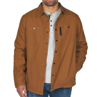 Coleman Fleece Lined Washed Canvas Shirt Jackets for Men
