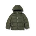 Tommy Hilfiger Boy's Essential Down Jacket Denim, Dark Olive, 8 Years