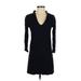 H&M Casual Dress - Sweater Dress: Blue Dresses - Women's Size 2