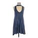 Audrey 3+1 Casual Dress - A-Line: Blue Dresses - Women's Size Small