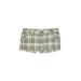 SO Shorts: Green Plaid Bottoms - Kids Girl's Size 7