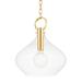 Hudson Valley Lighting Lina 16 Inch Large Pendant - BKO253-AGB