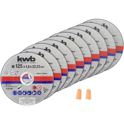 KWB - 712022 Trennscheiben-Set 125 mm 10 St. Metall