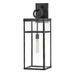 Hinkley Porter Collection One Light 5W Med. LED Outdoor Extra Large Wall Mount Lantern, Aged Zinc