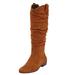 Extra Wide Width Women's The Roderick Wide Calf Boot by Comfortview in Cognac (Size 10 1/2 WW)