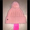 Kate Spade Accessories | Kate Spade New York Rose Cable Knit Beanie Hat | Color: Pink | Size: Os