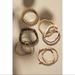 Anthropologie Jewelry | Anthro Stacking Stretch Bracelet Set | Color: Gold/Pink | Size: Os