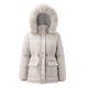 Outwear Thick Coat Women's Hooded Trench Overcoat Fur' Jacket Winter Lined Warm Women's Parkas (Khaki, M)