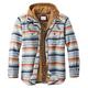 Detrade Men's Transition Jacket Warm Padded Winter Jacket Autumn Jacket Hooded Jacket Aviator Jacket Bomber Jacket Cotton Cargo Jacket with Hood Men's Windbreaker Checked Parka Coats, #02-multi-coloured, XXXXL