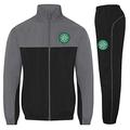 Celtic FC Official Gift Boys Jacket & Pants Tracksuit Set Grey 2-3 Years