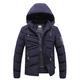 EMPERSTAR Men'S Warm Winter Coat Hooded Jacket Lightweight Winter Jacket Ideal In Cold Weather Navy Blue L