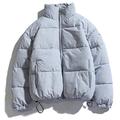 Winter Coat Men's Warm Parkas Streetwear Cotton Coats Slim Male Jackets Windproof Padded Coat Mens Clothing (Color : Grey, Size : Chinese Size S)