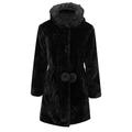 Womens jackets smart casual,Women Faux Coat Elegant Thick Plus Size Warm Fashion Outerwear Long Fake Jacket,Fuzzy Fleece Open Front Hooded Cardigan Jacket Coat Outwear