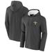 Men's NFL x Darius Rucker Collection by Fanatics Heathered Charcoal New Orleans Saints Waffle Knit Pullover Hoodie