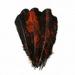 Zucker 25 pc Tie Dye Turkey Feathers Craft Supplies Headdress / Dream catcher - Orange and Black - Left Curving 10-12 inch