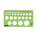 Staedtler STD977101EA 4 x 7.25 in. Templates with 39 Circles Green