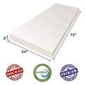 AK TRADING Upholstery Foam Medium Density Cushion (Seat Replacement Foam Sheet Foam Padding) 72 LX 2 H X 24 W