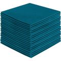 FabricLA Acrylic Felt Fabric - Pre Cut | 4 X 4 Inches | DIY Craft Hobby Costume Decoration | Turquoise - 42 Pieces