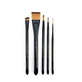 Royal and Langnickel Majestic Short Handle Paint Brush Set Deluxe Watercolor 5-Piece